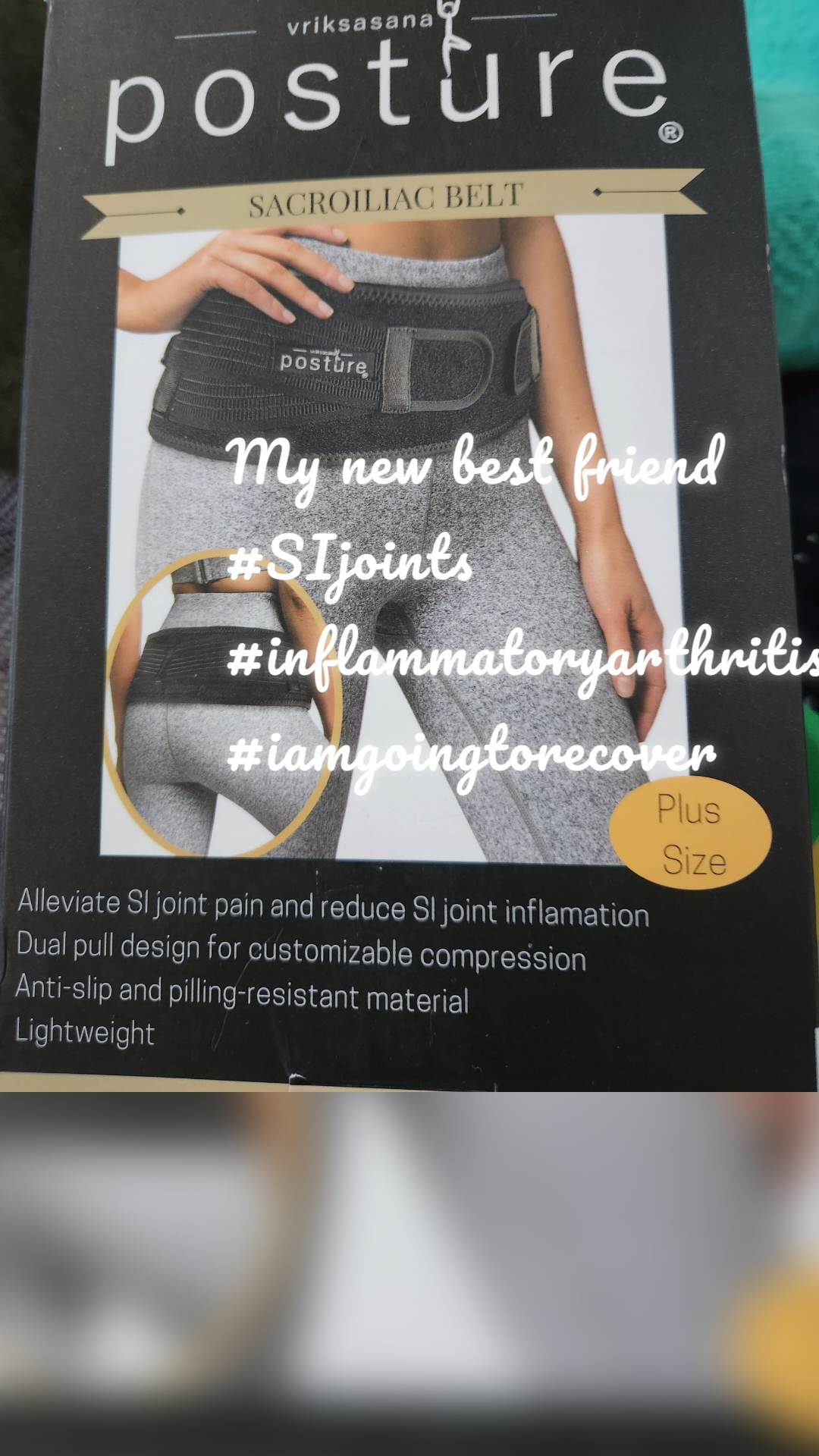 My new best friend
#SIjoints
#inflammatoryarthritis 
#iamgoingtorecover